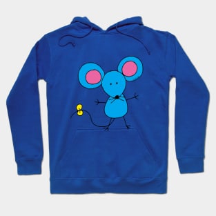 blue mouse Hoodie